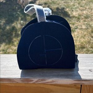 Navy Blue Giorgio Armani, Semi-Circle beauty bag